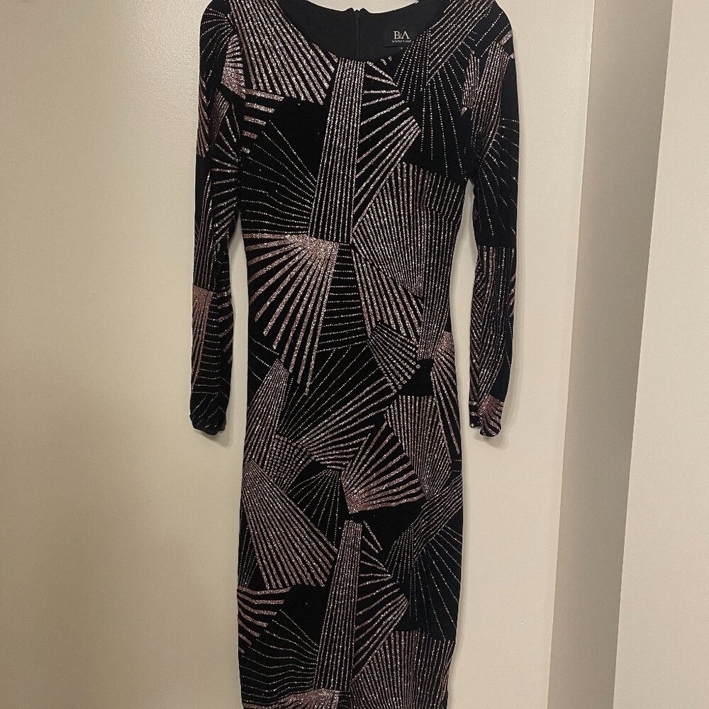 Sparkly black and gold party dress